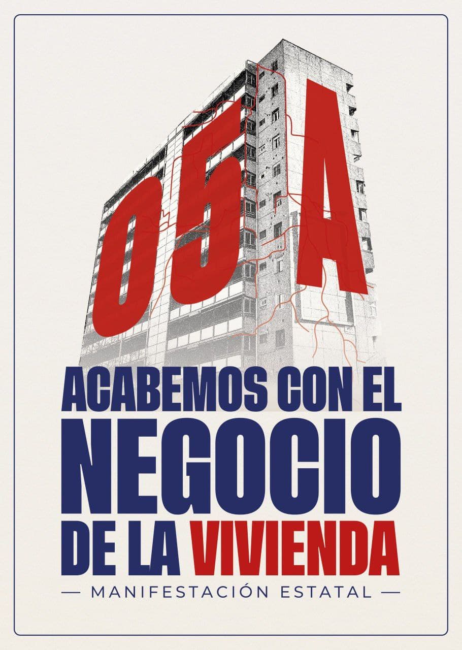 Madrid: ¡ACABEMOS CON EL NEGOCIO DE LA VIVIENDA! MOVILIZACIÓN ESTATAL PARA EL 5 DE ABRIL